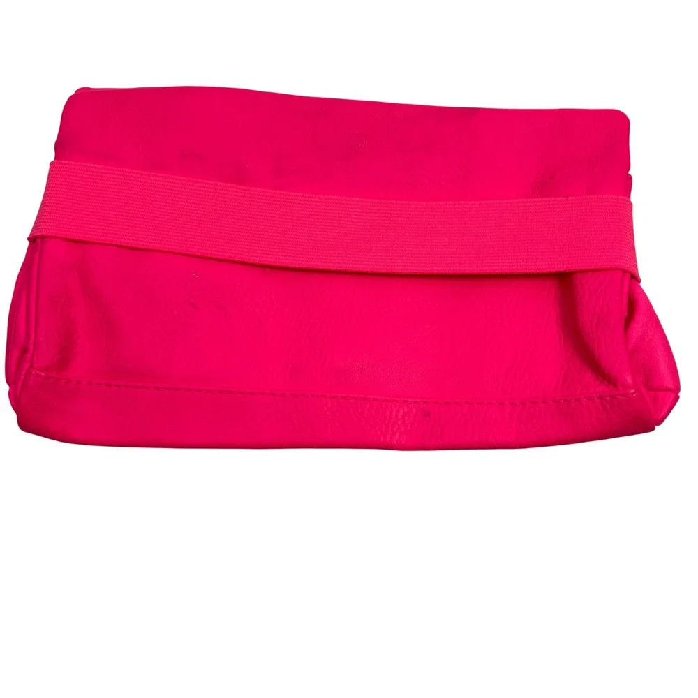 Victoria's Secret Women Clutch Bag Cosmetic Makeup Bag Pencil Pouch Neon Pink